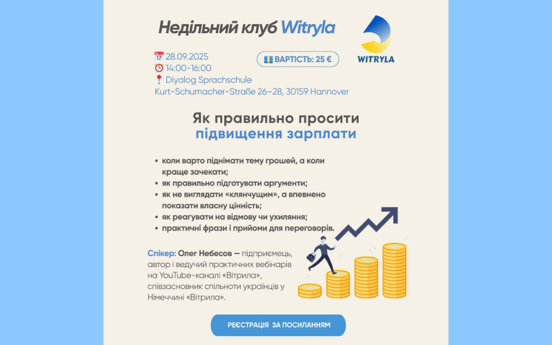 28.09.2025 – Тренінг “Як правильно просити підвищення зарплати?”